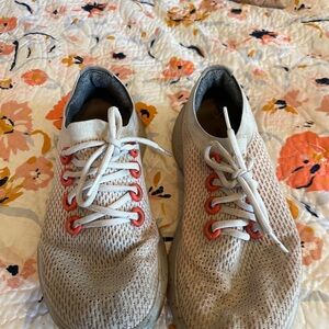 Allbirds White and Red Athletic Shoes